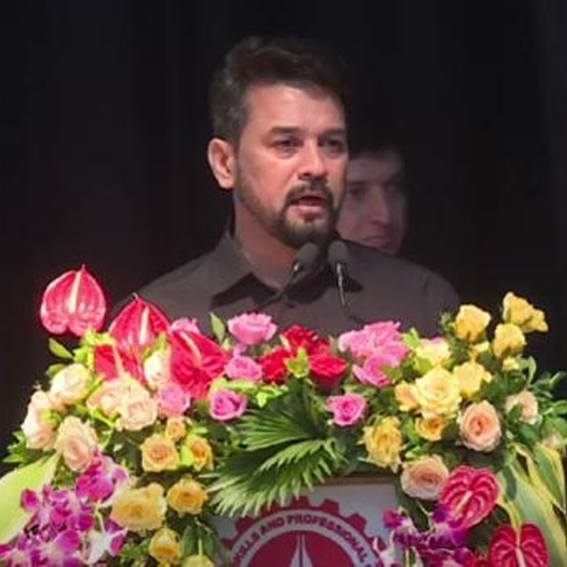 Exploring public-private partnership to prepare students for upcoming M&E technology fields: Anurag Thakur