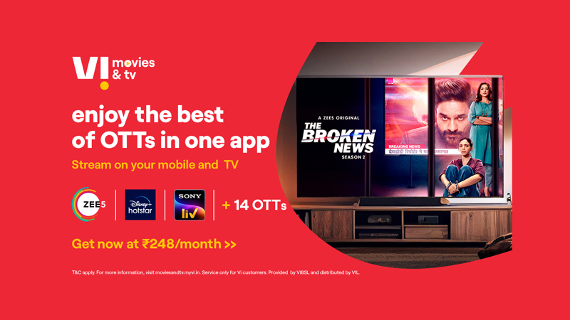 Vi Movies & TV app strengthens entertainment offering with Zee5