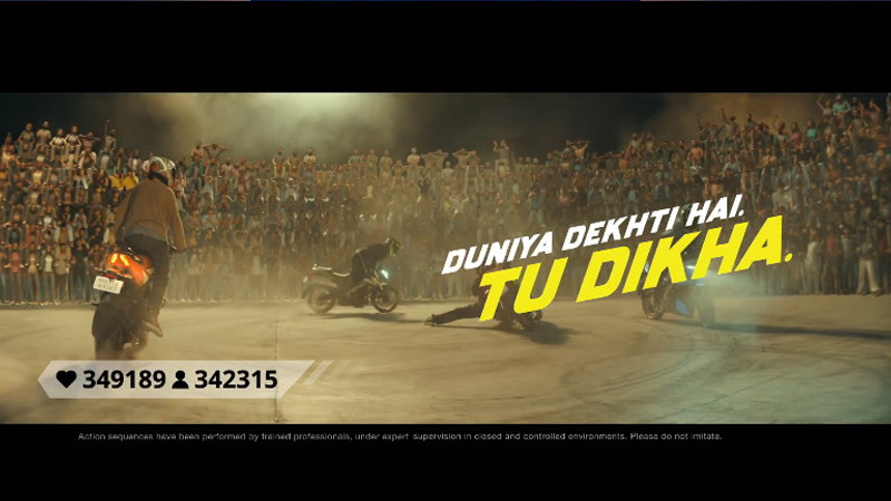 Bajaj Pulsar rides into spotlight with a bold new message, Duniya Dekhti Hai. Tu Dikha