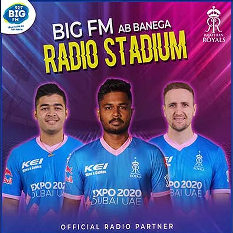 Big FM onboards as official radio partners of Rajasthan Royals