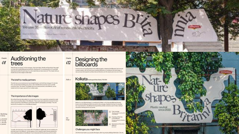Britannia reinvents outdoor ads with nature-integrated billboards