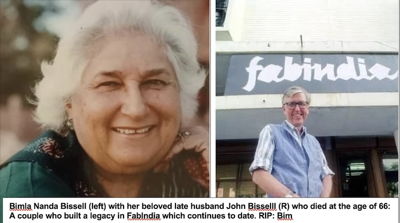 Bimla Nanda Bissell who lived a FabIndia life passes on at 93
