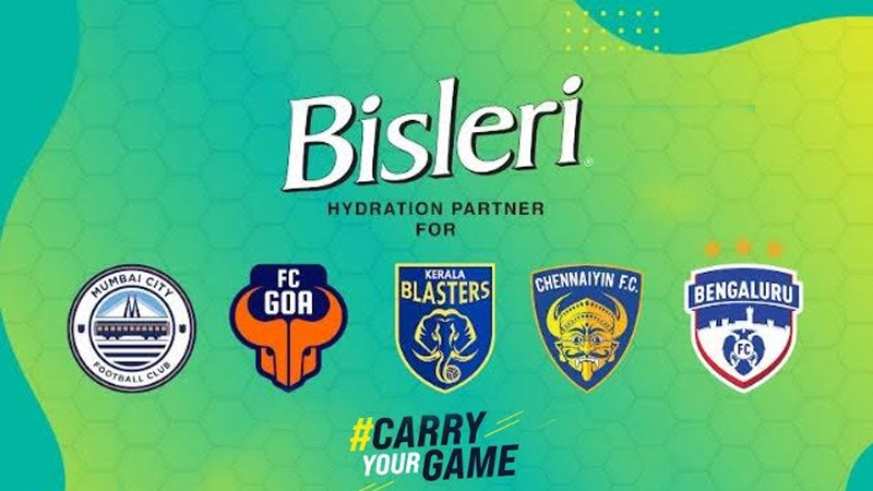 Bisleri continues its #CarryYourGame campaign with five Indian Super League teams
