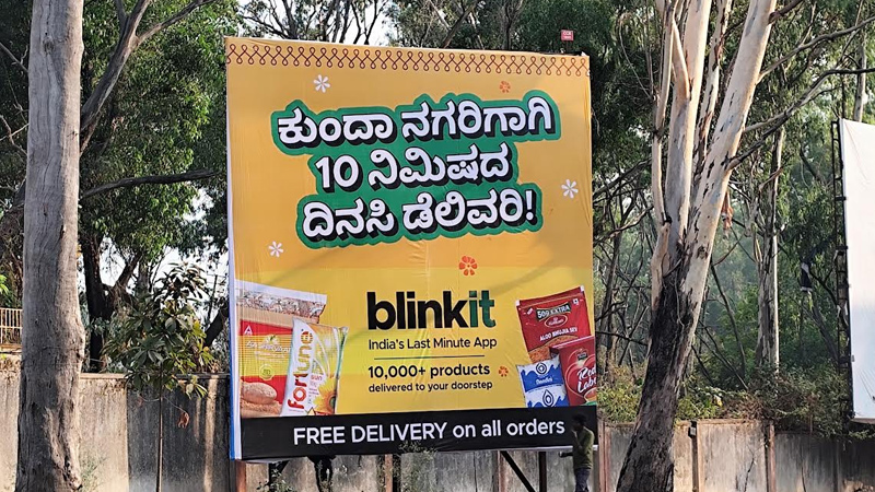 Blinkit rolls out bold OOH campaign brained by The Local Talk