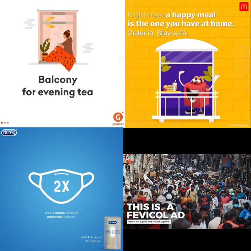 Brands engage with consumers with WFH creatives