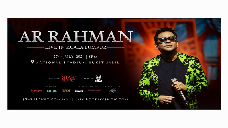 AR Rahman to perform in a spectacular concert in Malaysia on 27 July