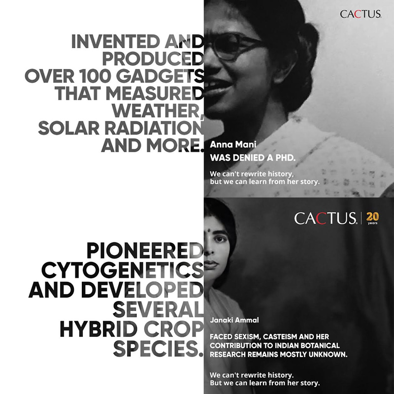 Cactus celebrates the forgotten women in the field of science and technology