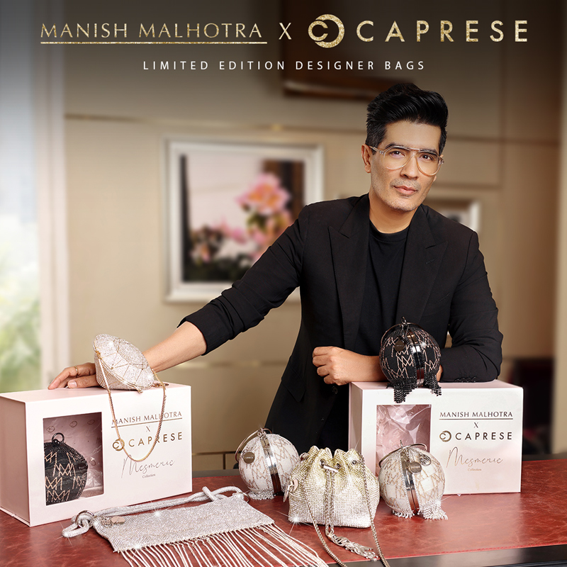 Caprese and Manish Malhotra collaborates to launch limited-edition luxe bags