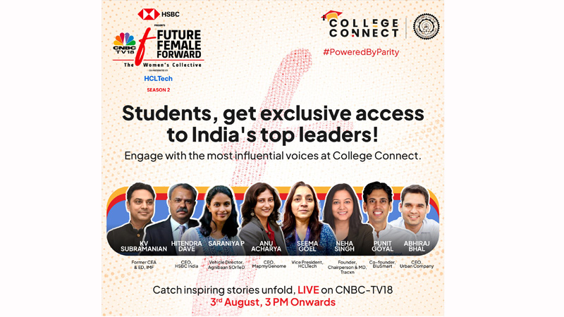 CNBC-TV18’s Future. Female. Forward. launches the College Connect Series to guide future leaders in building an equitable future