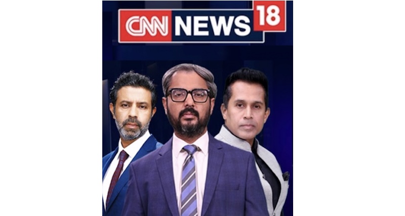 CNN-News18 dominates as India’s top english news channel for three years