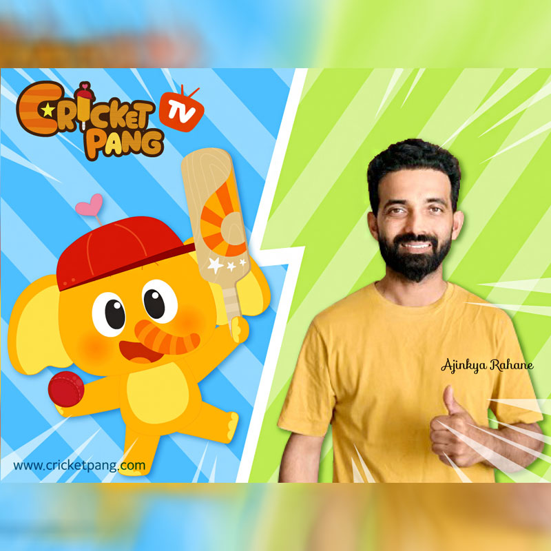 YouNeedCharacter’s CricketPang comic animation signs Ajinkya Rahane as the brand ambassador