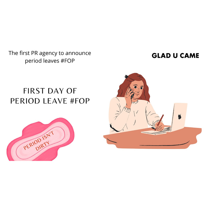 Glad U Came PR agency introduces menstrual leave for employees