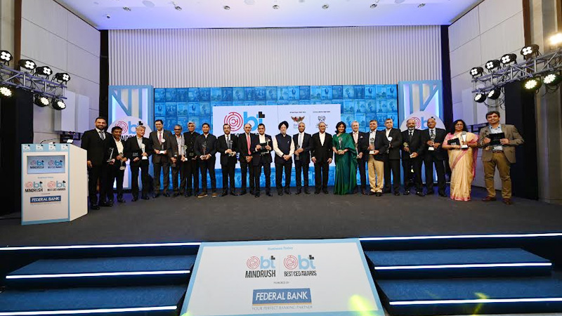 Sunil Bharti Mittal, Prathap C Reddy & Amitabh Kant honoured at the Business Today MindRush & Best CEO Awards