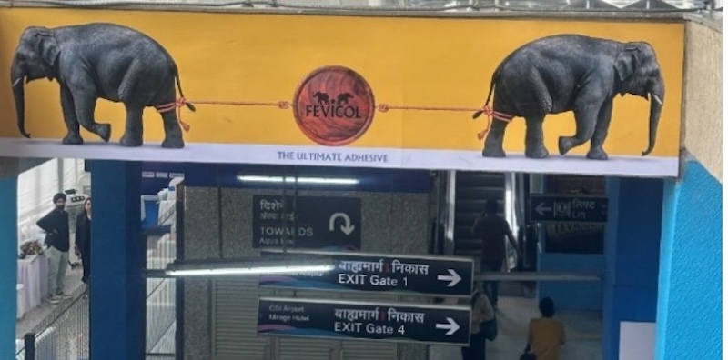 Fevicol sticks its name on Mumbai metro station in branding coup