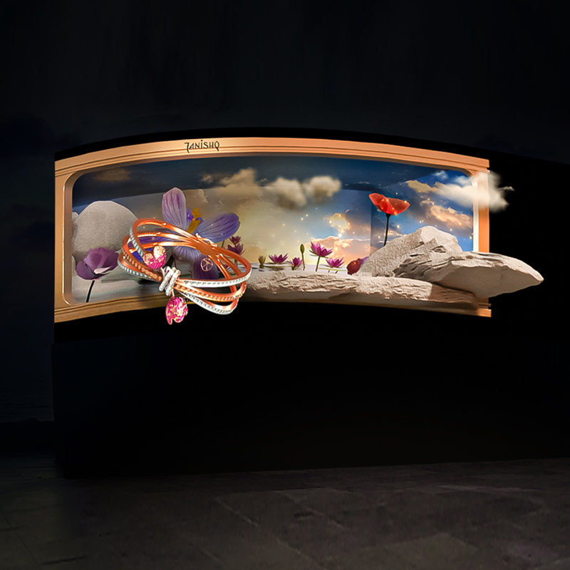 Tanishq debuts hyper-realistic 3D DOOH billboards with new installation