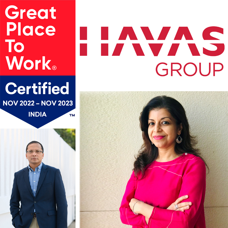 Havas Group India companies are now Great Place To Work certified