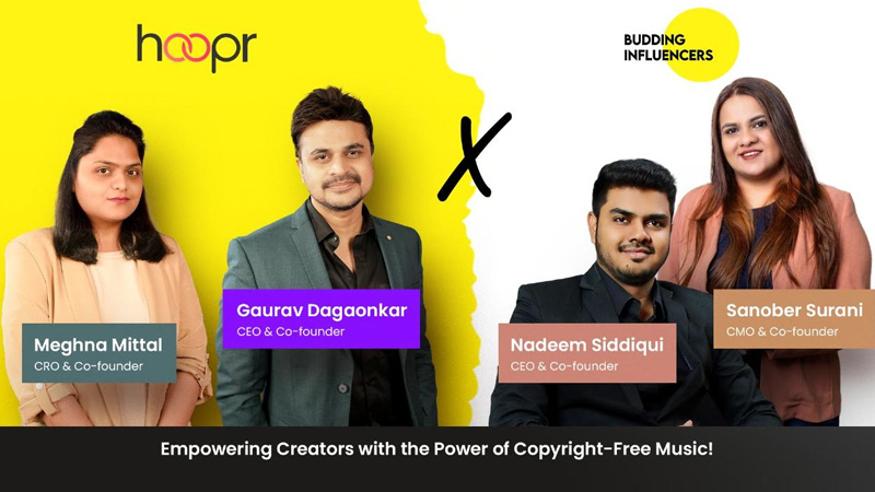 Hoopr-Budding Influencers ink partnership to ensure copyright-safe content