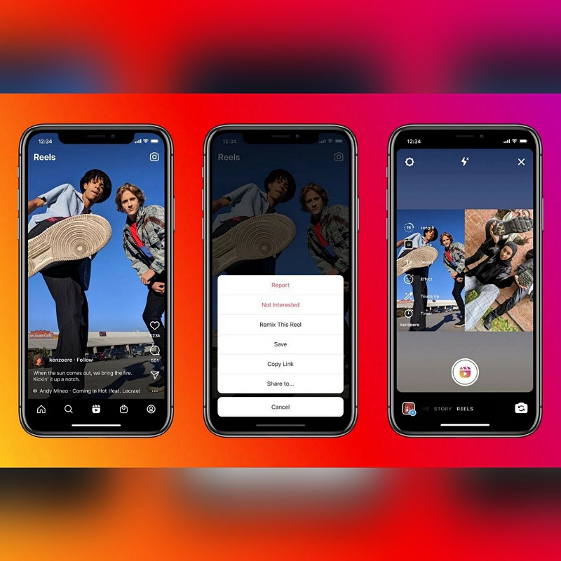 Instagram follows TikTok, launches ‘Remix’ on Reels