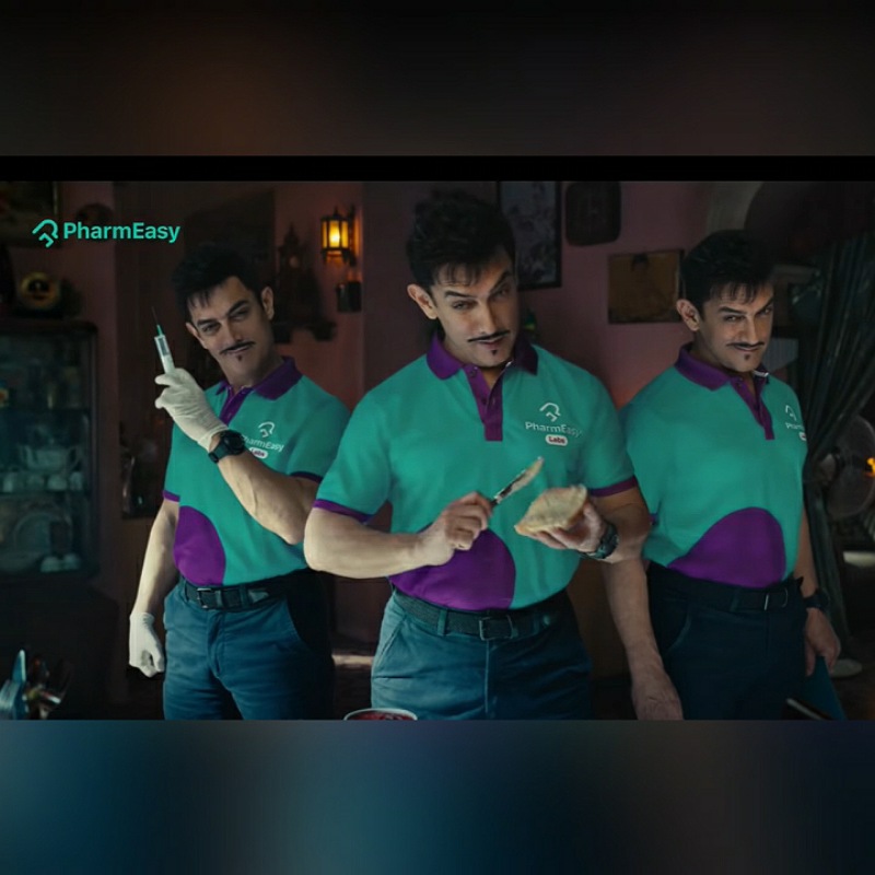 Aamir Khan dons delivery person’s uniform, plays triple role in new PharmEasy ad