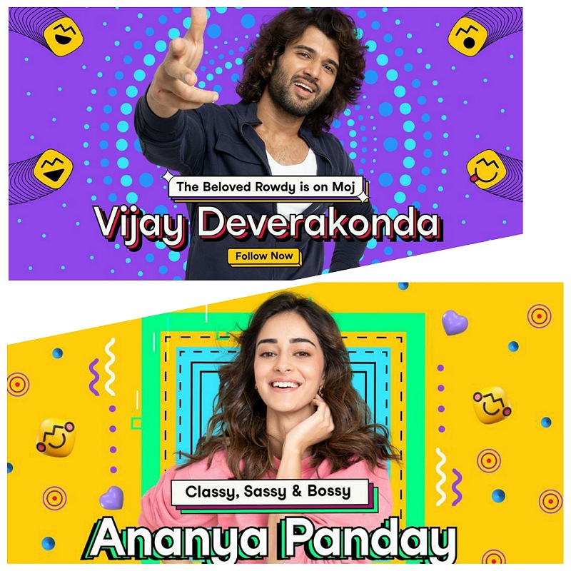 Ananya Pandey & Vijay Deverakonda  ‘swipe it up’ on Moj