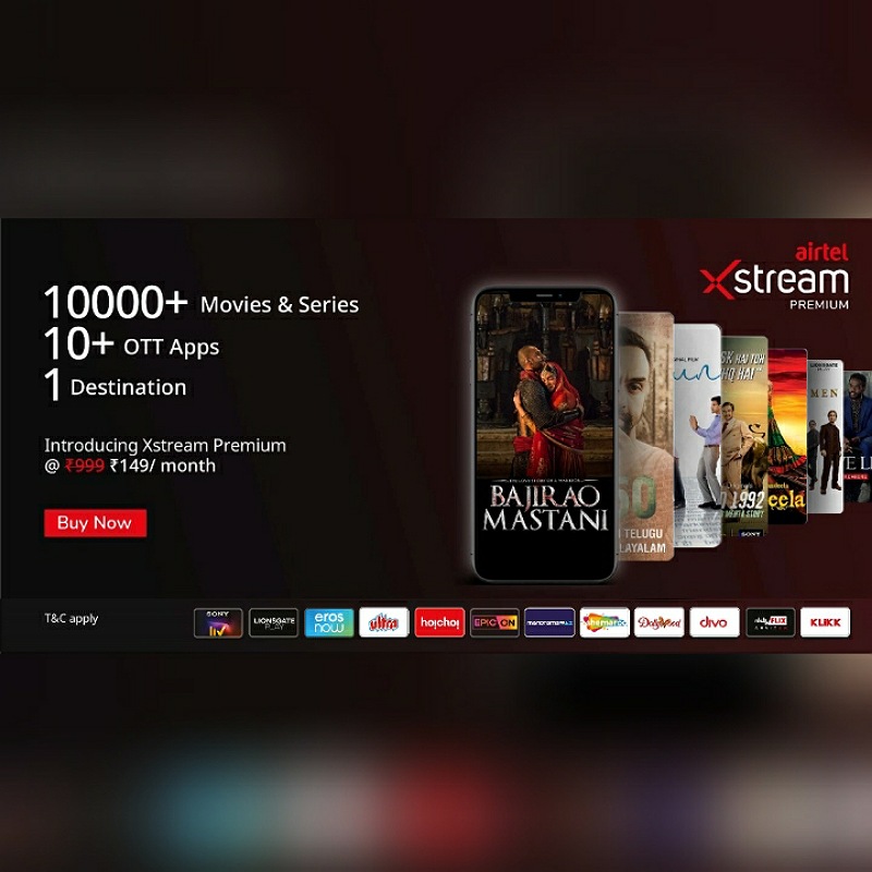 Airtel launches Xstream Premium aggregator service, onboards 15 OTT brands
