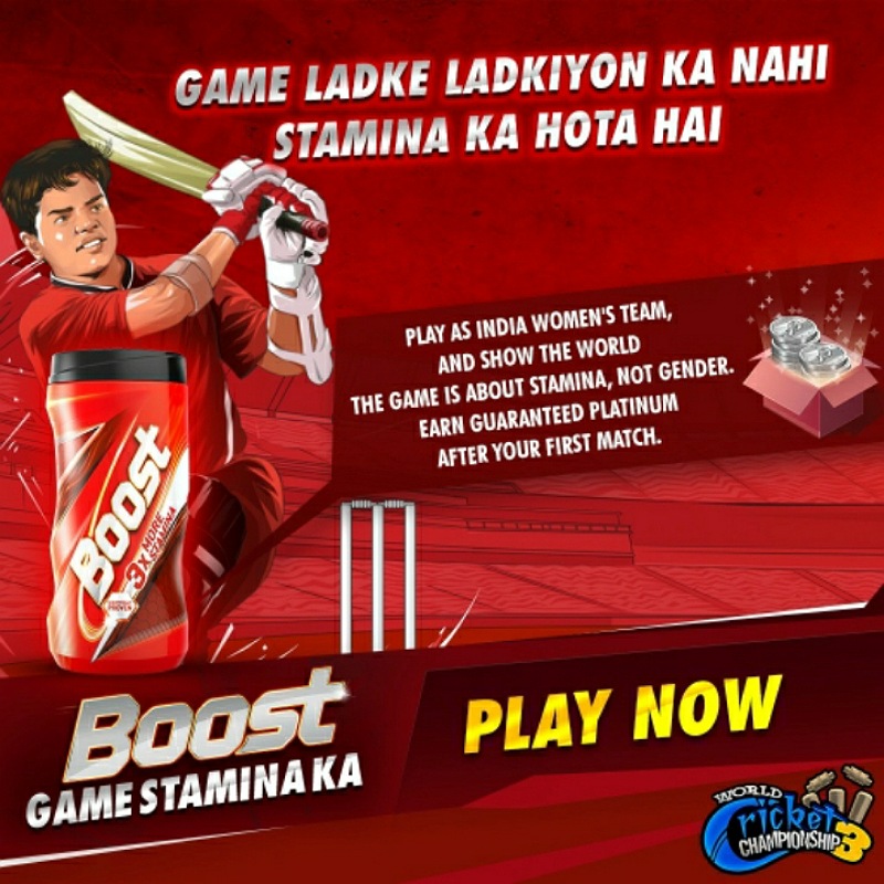 Boost addresses gender prejudice on its mobile cricket game