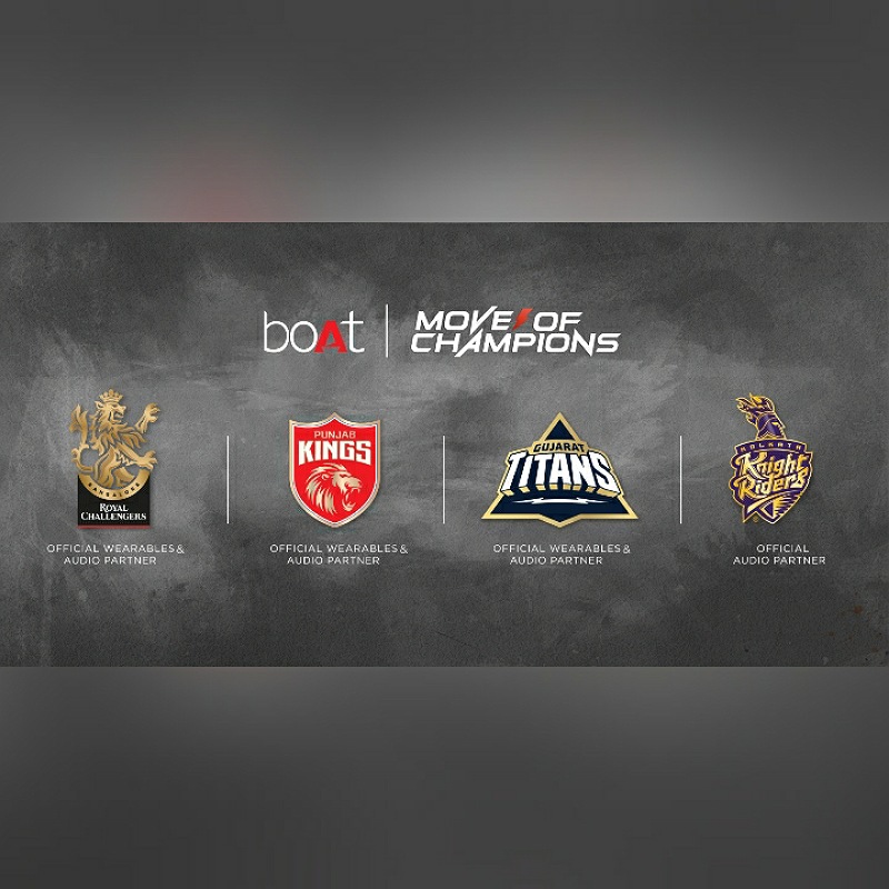 IPL 2022: boAt strikes partnership deal with RCB, GT, PK & KKR