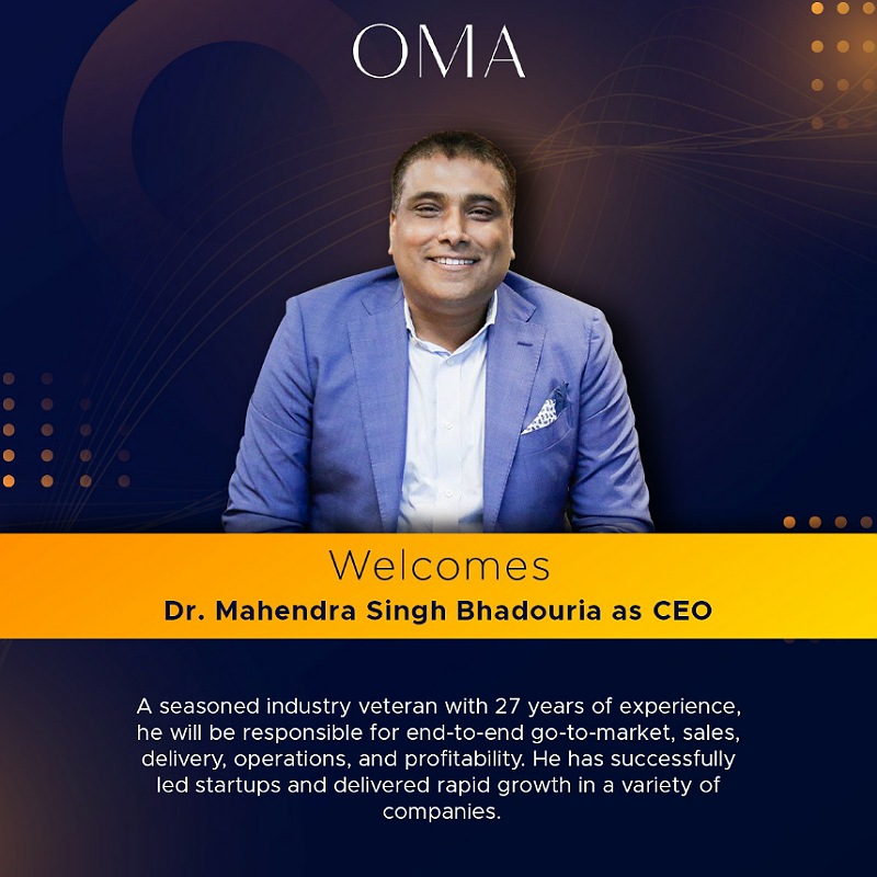 Dr Mahendra Bhadouria named as OMA Living CEO