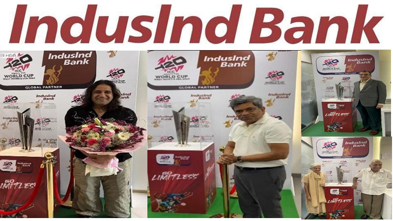 IndusInd Bank ignites excitement with ICC Men’s T20 World Cup 2024 trophy experience