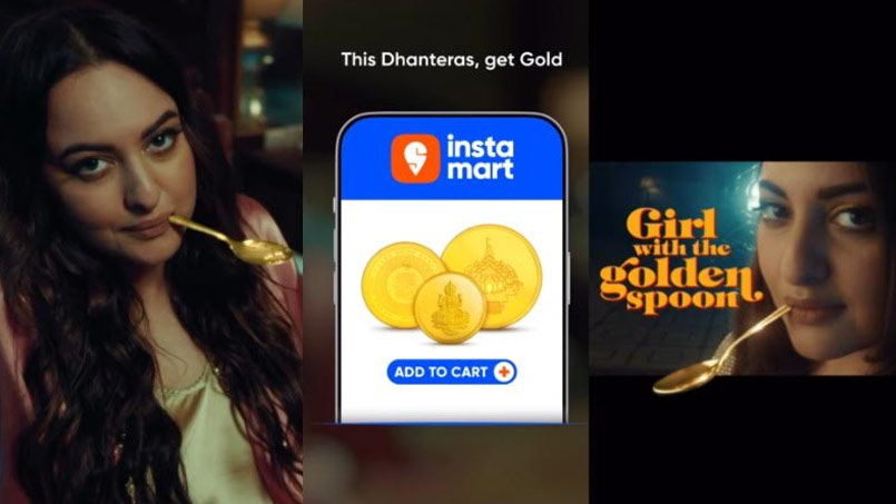 Asli sona shines as Sonakshi strikes gold with Instamart this Diwali