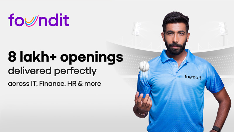 Jasprit Bumrah joins foundit: Precision bowling meets smart job matching!