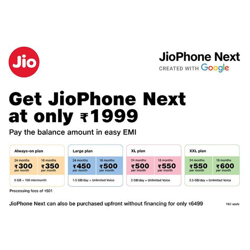 JioPhone Next smartphone to hit shelves this Diwali