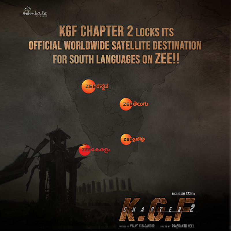 ZEEL’s South GECs acquire rights to ‘KGF Chapter 2’