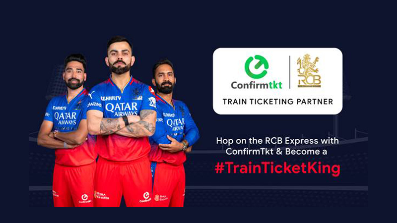 Confirmtkt becomes the official train ticketing partner of Royal Challengers Bengaluru