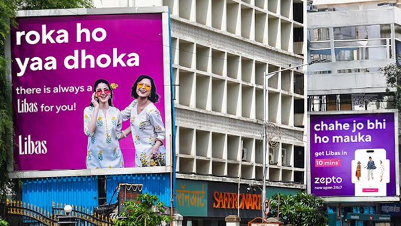 Libas and Zepto’s billboard chemistry is turning heads in Mumbai