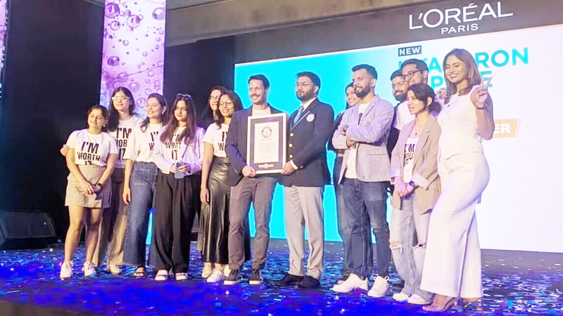 Colour me record L’oréal inks Guinness title with 422 stylists in action