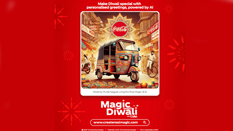 Coca-Cola ignites Diwali celebrations with unique personalised AI – AI-generated wish cards