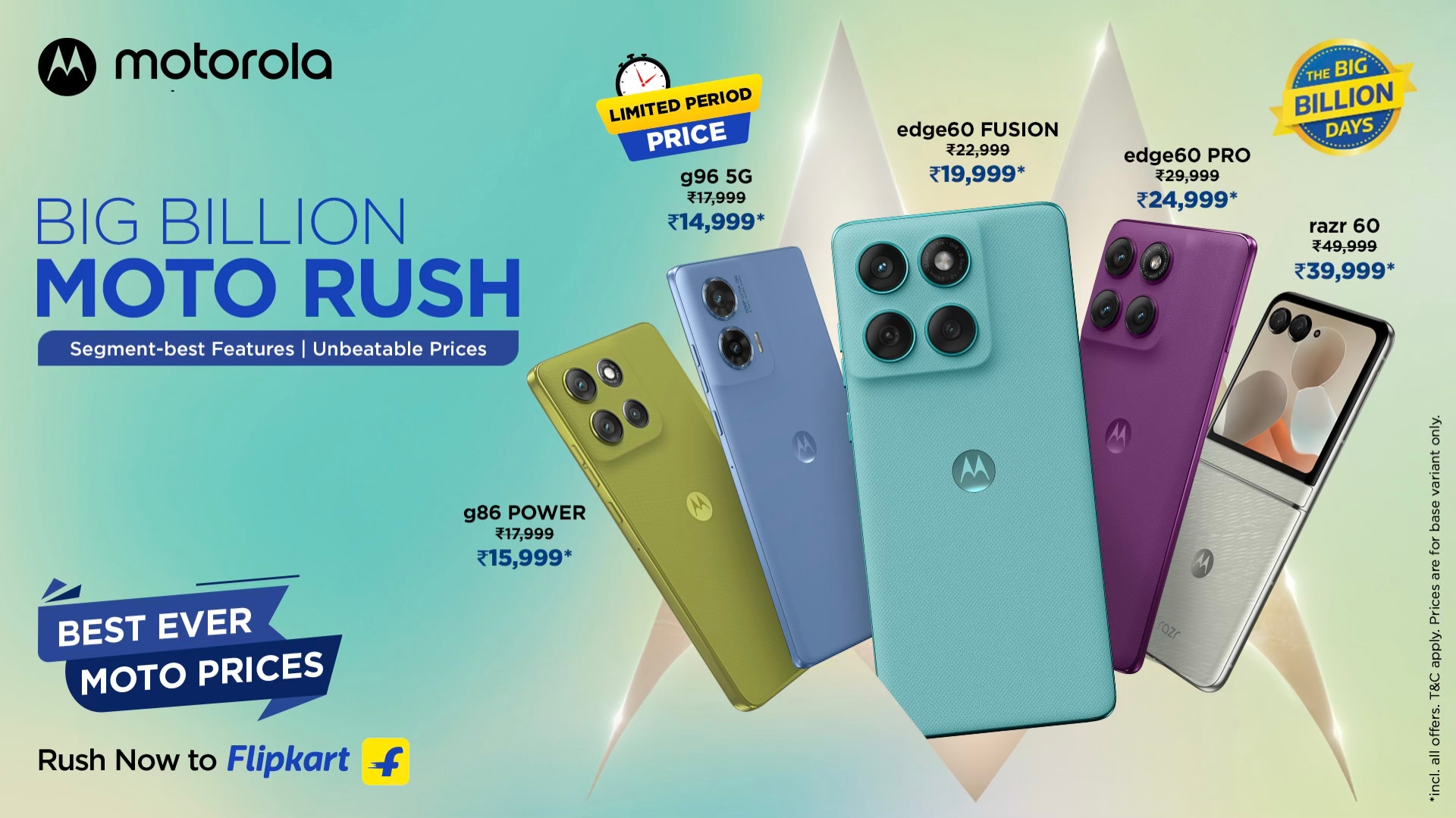 Motorola dials up ‘Big billion moto rush’ with record-low festive smartphone deals
