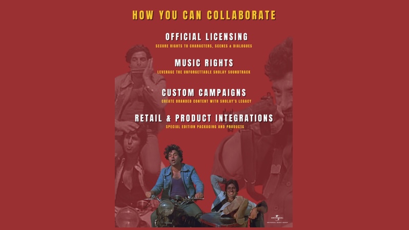 Sholay turns 50: UMG for Brands announces exclusive partnership