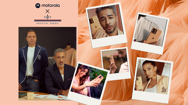 Motorola teams up with Shantanu & Nikhil for the Peach Muse collection