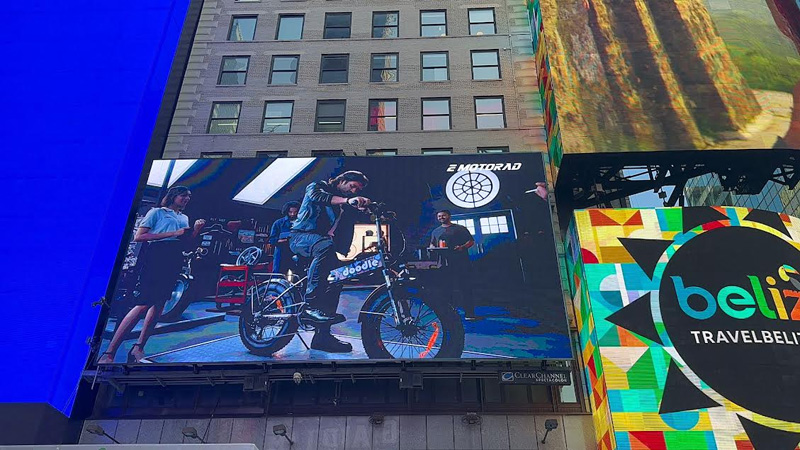 MS Dhoni and EMotorad take over Times Square with new campaign