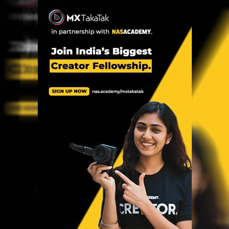 MX TakaTak & Nas Academy power Creator Fellowship Training Programme