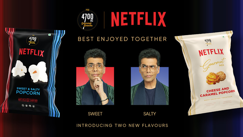4700BC and Netflix unveil new popcorn flavours with Karan Johar