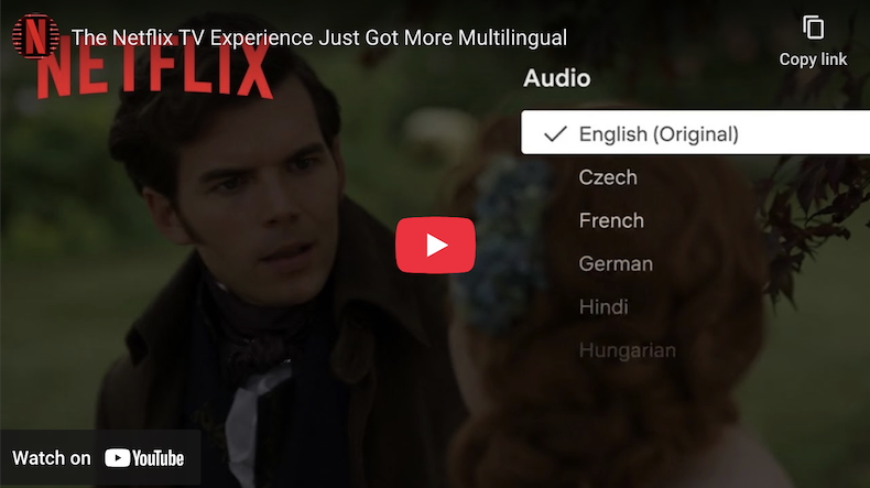 Netflix extends multilingual  content viewing to TVs