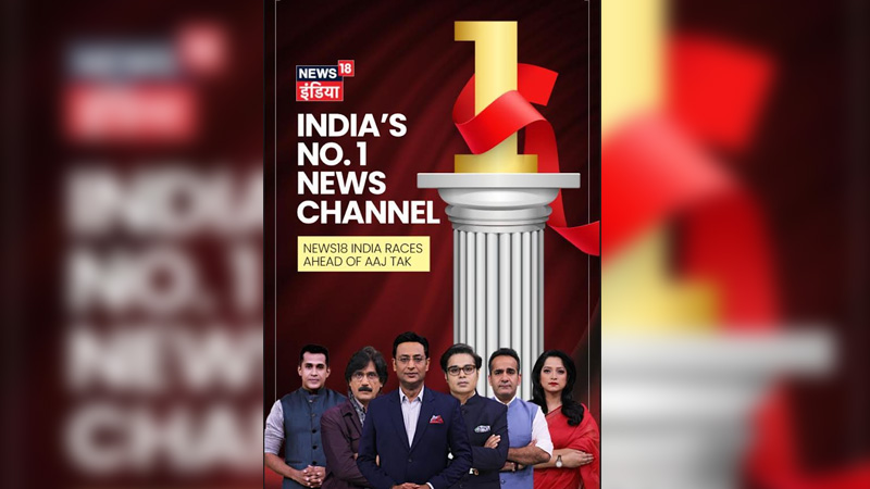 News18 India blows the competition out of the water on Youtube views