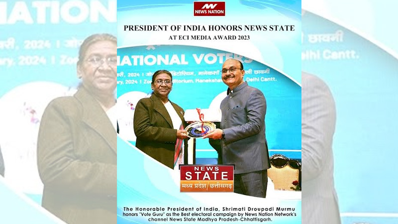News State Madhya Pradesh-Chhattisgarh clinches ECI Media Awards 2023