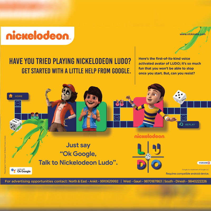Nickelodeon collaborates with Google to launch Nickelodeon Ludo
