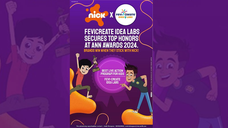 Nick x Fevicreate Idea Labs secures top honours at ANN Awards 2024