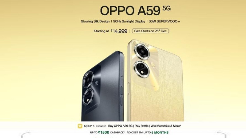OPPO A59 5G unveiled: redefining connectivity with 5G for All