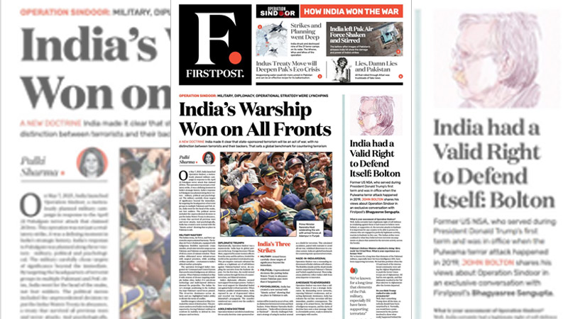 Firstpost goes full throttle with special edition on Operation Sindoor
